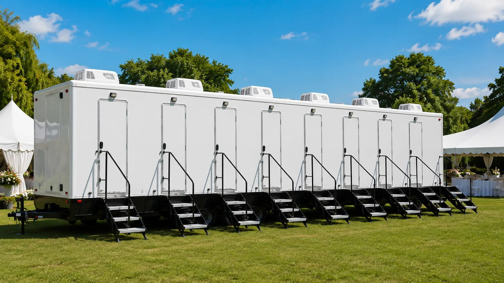8 Stall Restroom Trailer in Orland Park, IL
