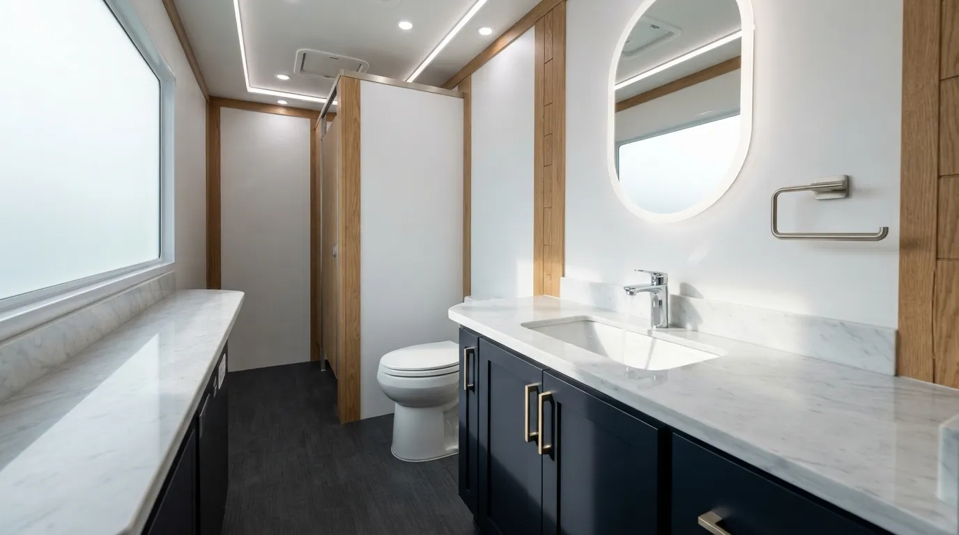 Luxury Restroom Trailer in Orland Park, IL